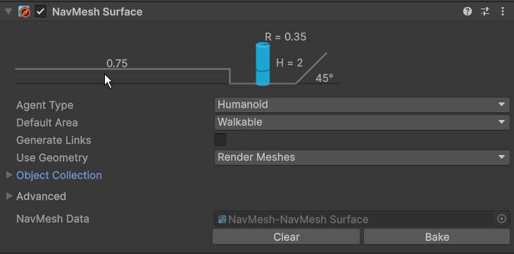 NavMeshSurface组件